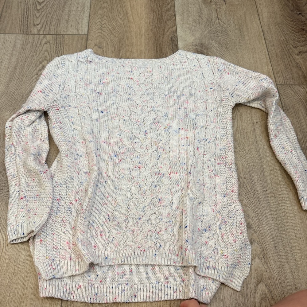 Tucker + Tate Multicolor Speckled Cable Knit Sweater